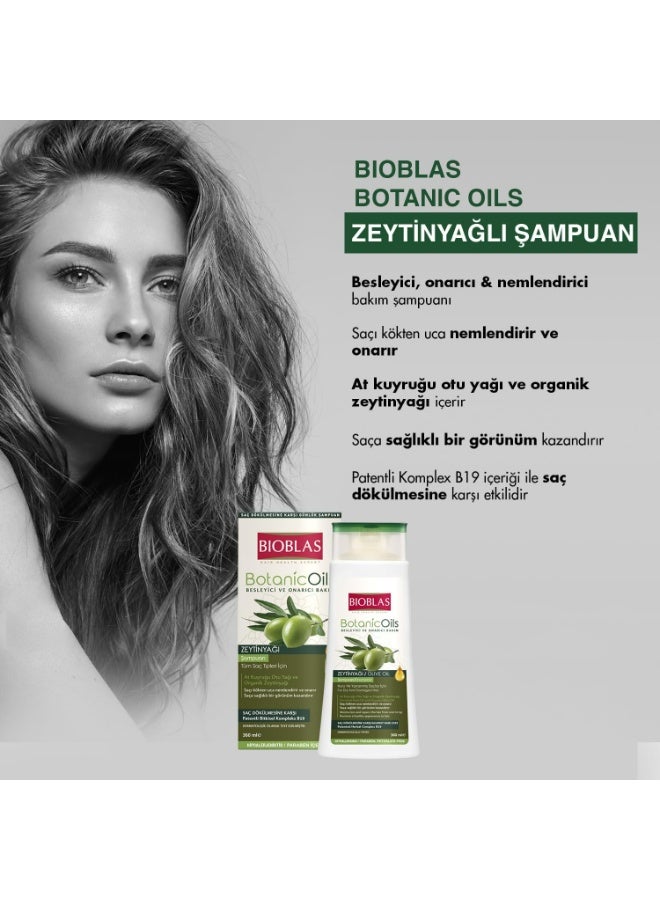 BIOBLAS Olive Oil Nourishing Shampoo 360ml-for Dry & Damaged Hair Deep Moisture & Repair - Image 3